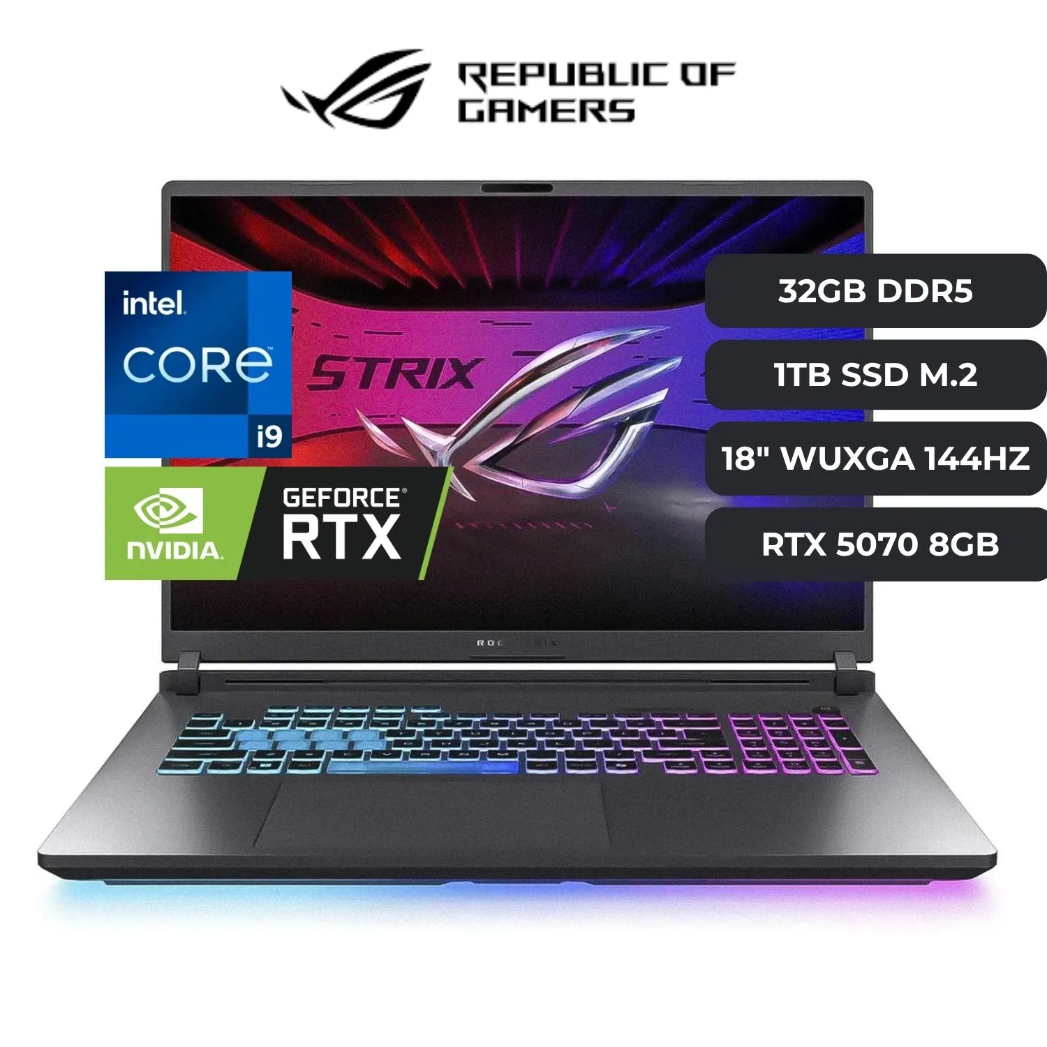 ASUS ROG STRIX G18 - I9 14900HX 32GB 1TB SSD RTX 5070