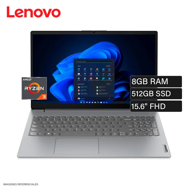 Laptop Lenovo V15 G4 AMN Ryzen 3 7320U RAM 8GB Disco 512GB SSD 15.6 FHD 